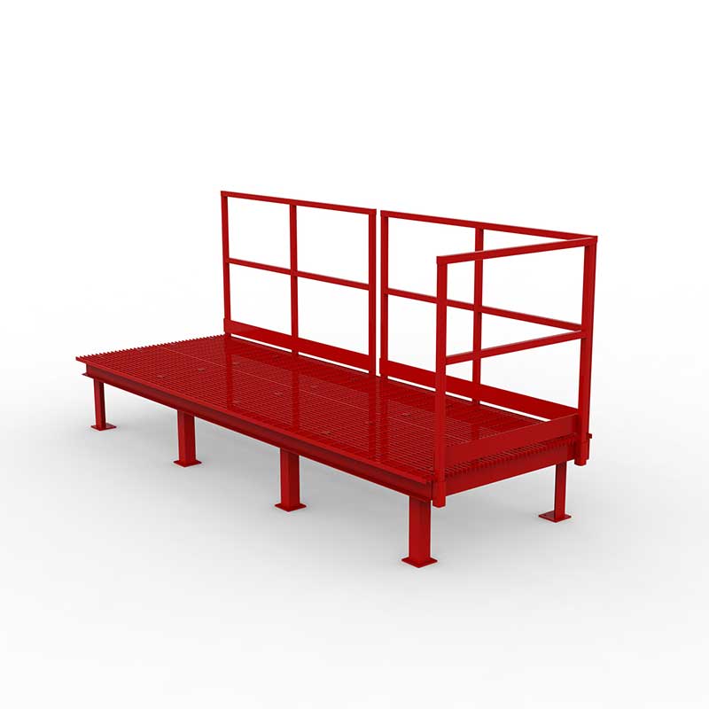 Catwalk Bridge with Handrail and Kickplate BTEK Scales, LLC